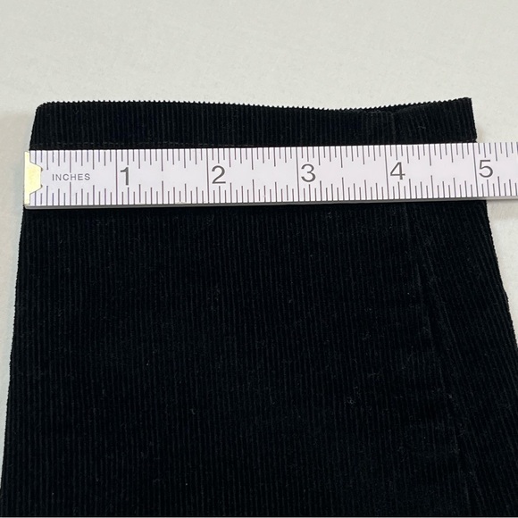 Eileen Fisher Woman’s Black Corduroy Organic Cotton Blend Slim Pants Size S/P - Picture 10 of 12
